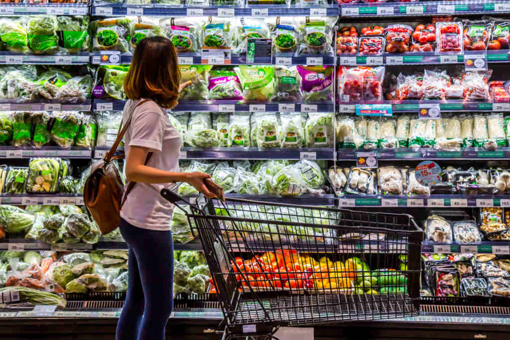 Exemplo de alimentos bons para o intestino no supermercado
